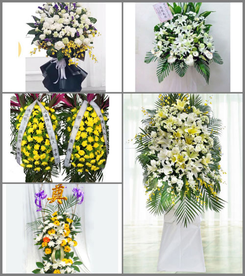 广东广州市花都区梯面镇白事花篮预定